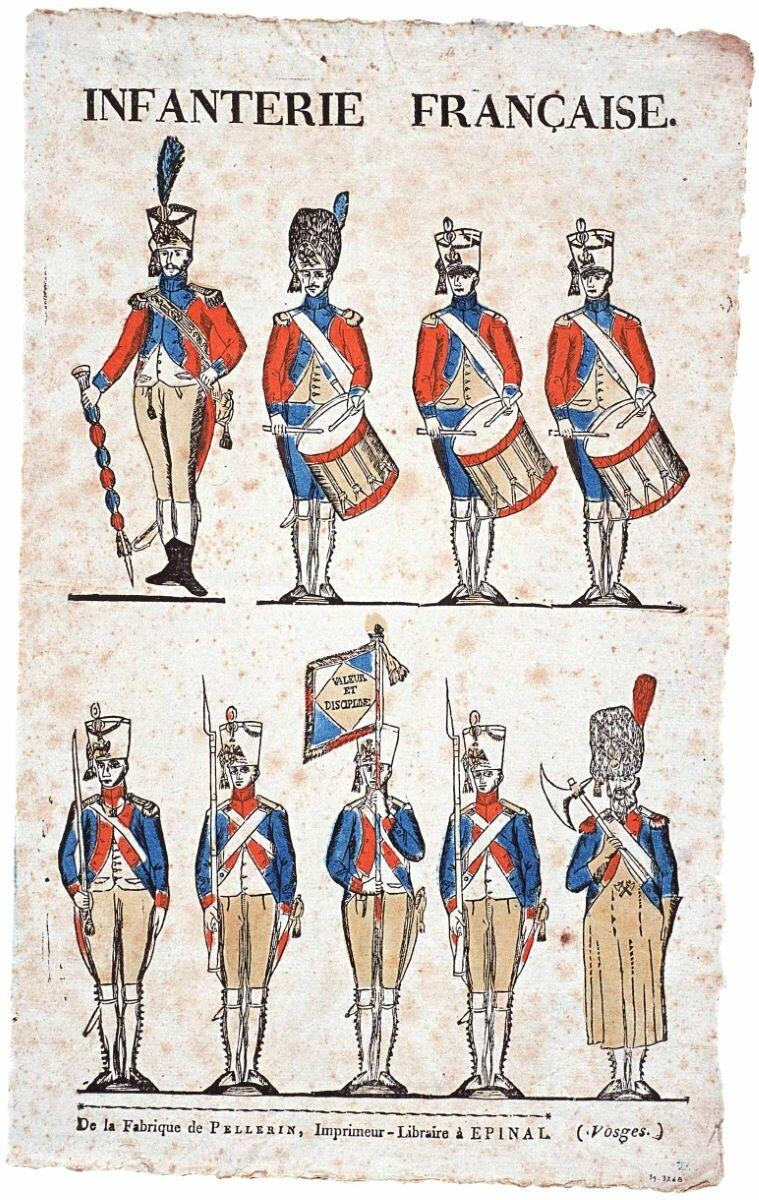 INFANTERIE FRANCAISE. (titre inscrit), Pellerin, 1814 avant