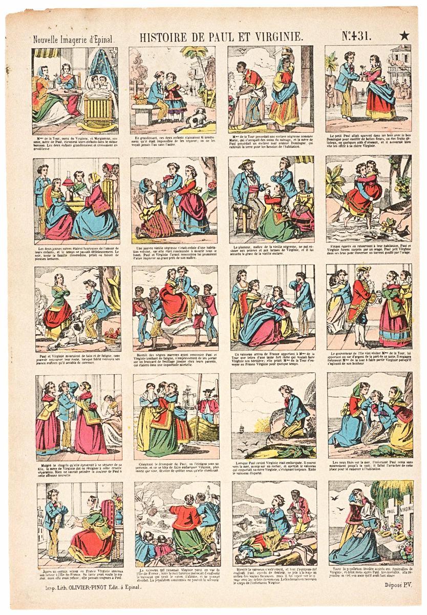 HISTOIRE DE PAUL ET VIRGINIE. N°.431. (titre inscrit), Olivier-Pinot, 1875