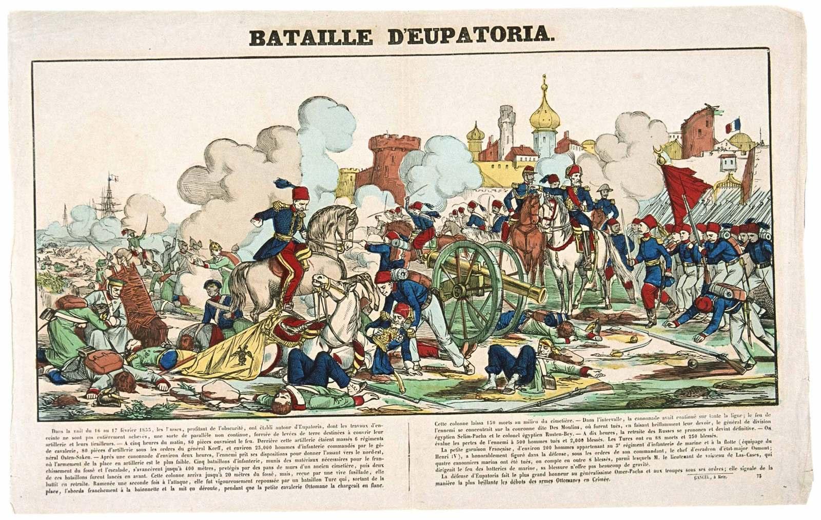 BATAILLE D'EUPATORIA. 73 (titre inscrit), Joseph Hussenot, 1855