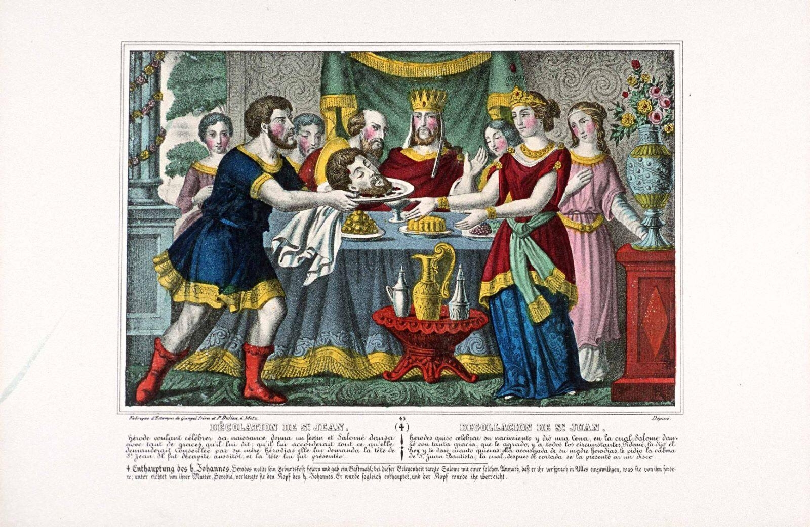 DECOLATION DE ST. JEAN. (4) 43 (titre inscrit fr., esp., all.)_0