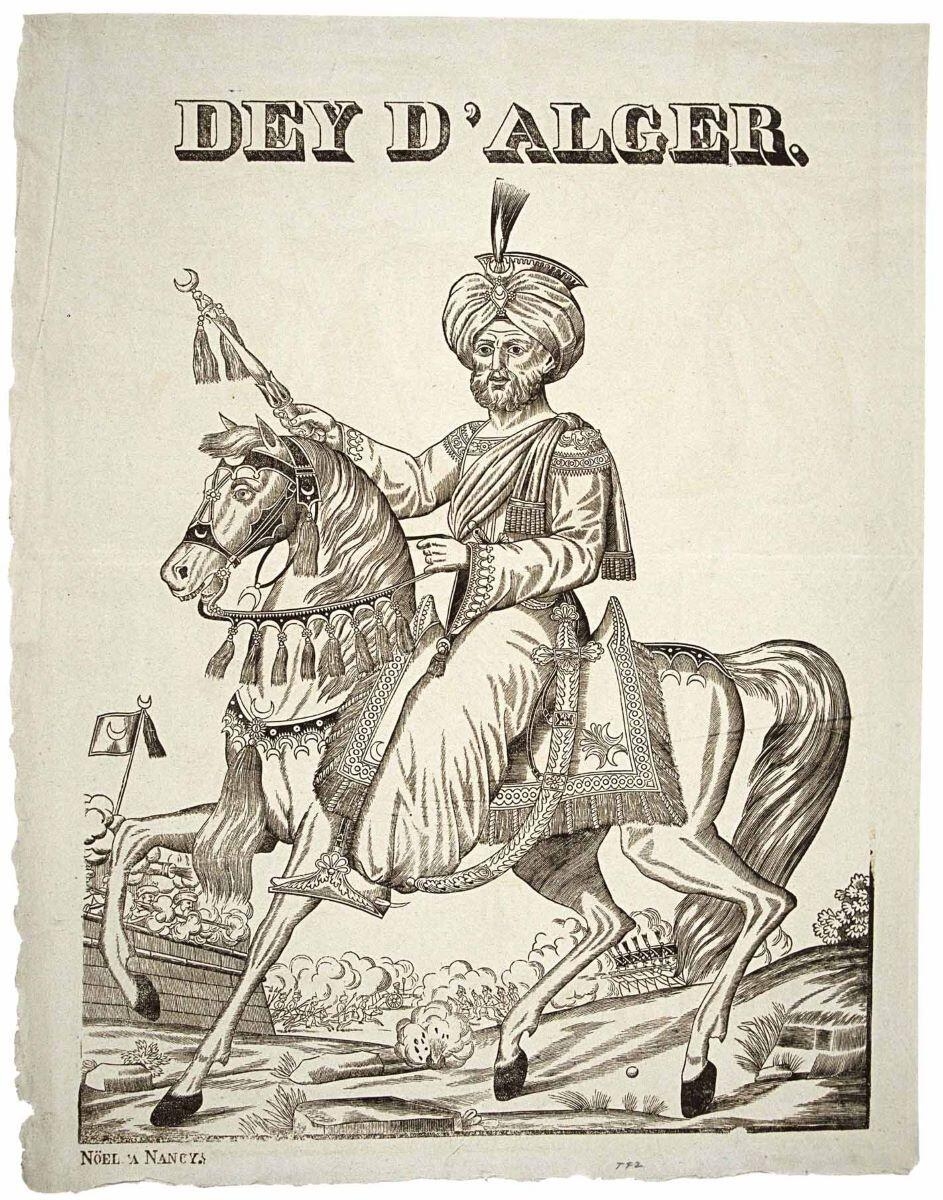 DEY D'ALGER. (titre inscrit), Noël, 1830 dépôt légal
