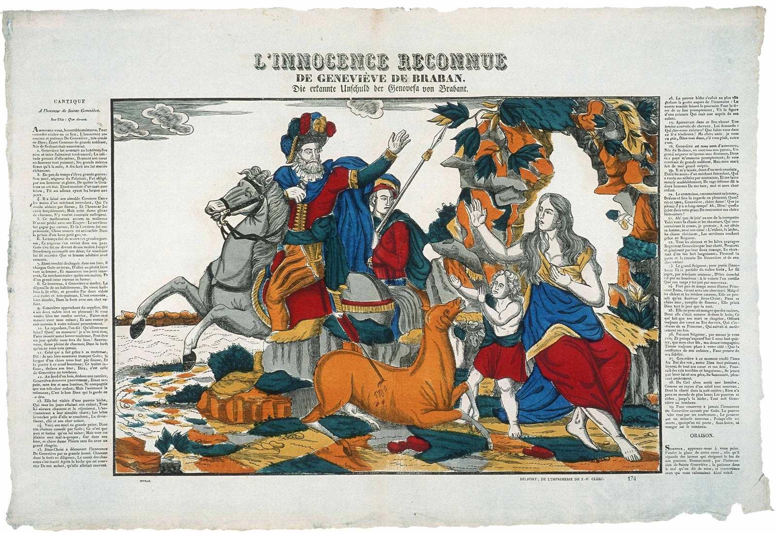 L'INNOCENCE RECONNUE / DE GENEVIEVE DE BRABAN. / 174 (titre inscrit fr., all.), Jean-Charles Boulay, 1831-1836