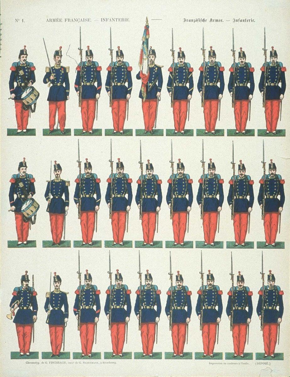 ARMEE FRANCAISE - INFANTERIE. N°1. (titre inscrit fr., all.)_0