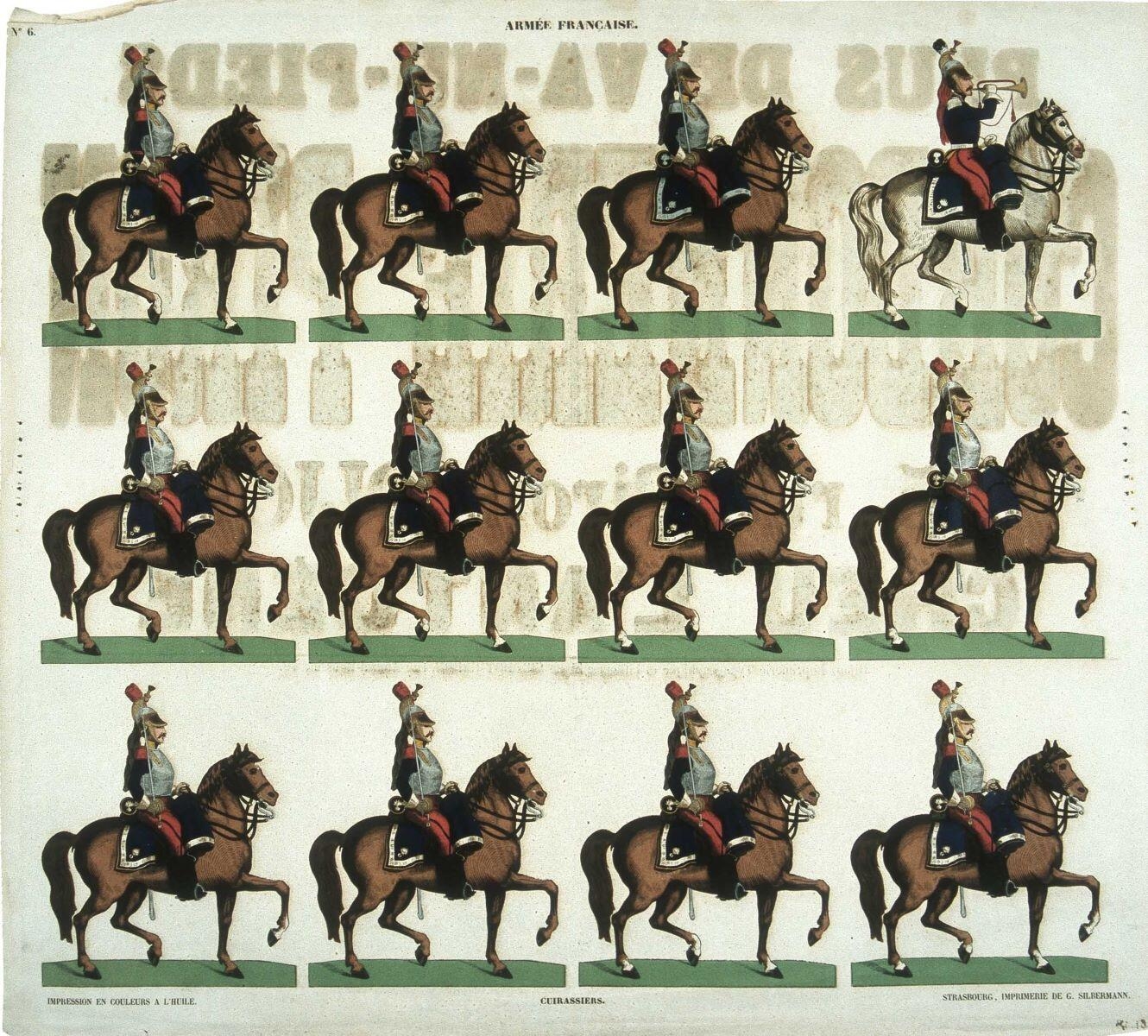ARMEE FRANCAISE. N°6. / CUIRASSIERS. (titre inscrit)_0