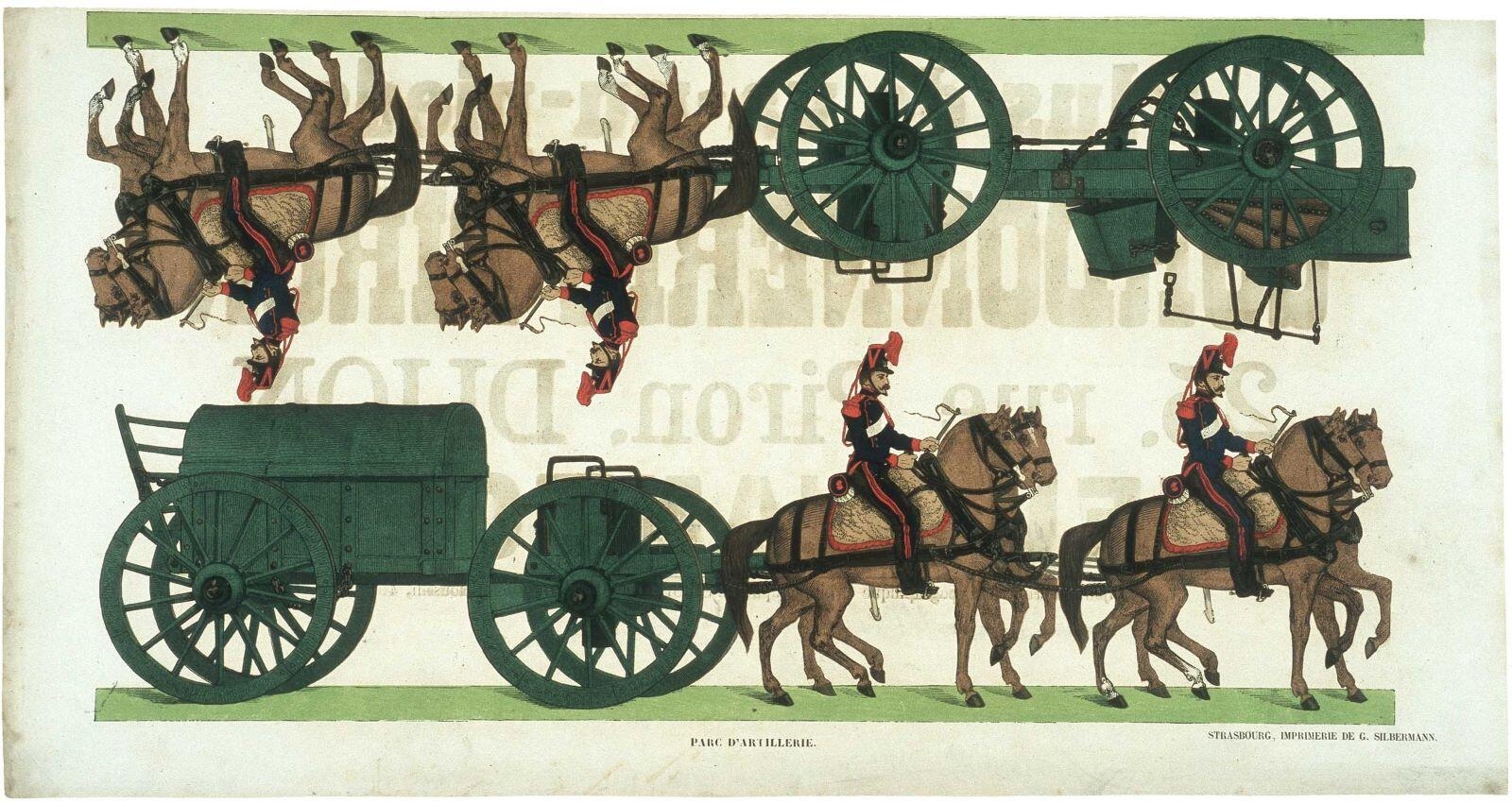PARC D'ARTILLERIE. (titre inscrit) ; ARMEE FRANCAISE. N°17. (titre factice)_0