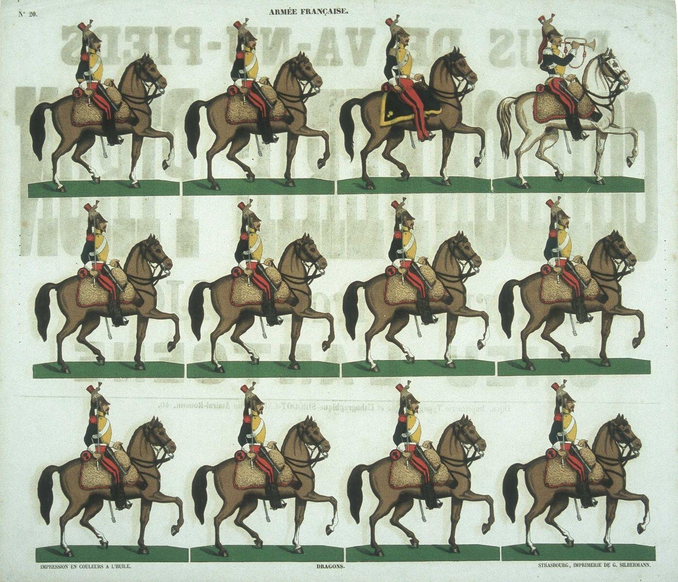ARMEE FRANCAISE. N°20. / DRAGONS (titre inscrit)_0