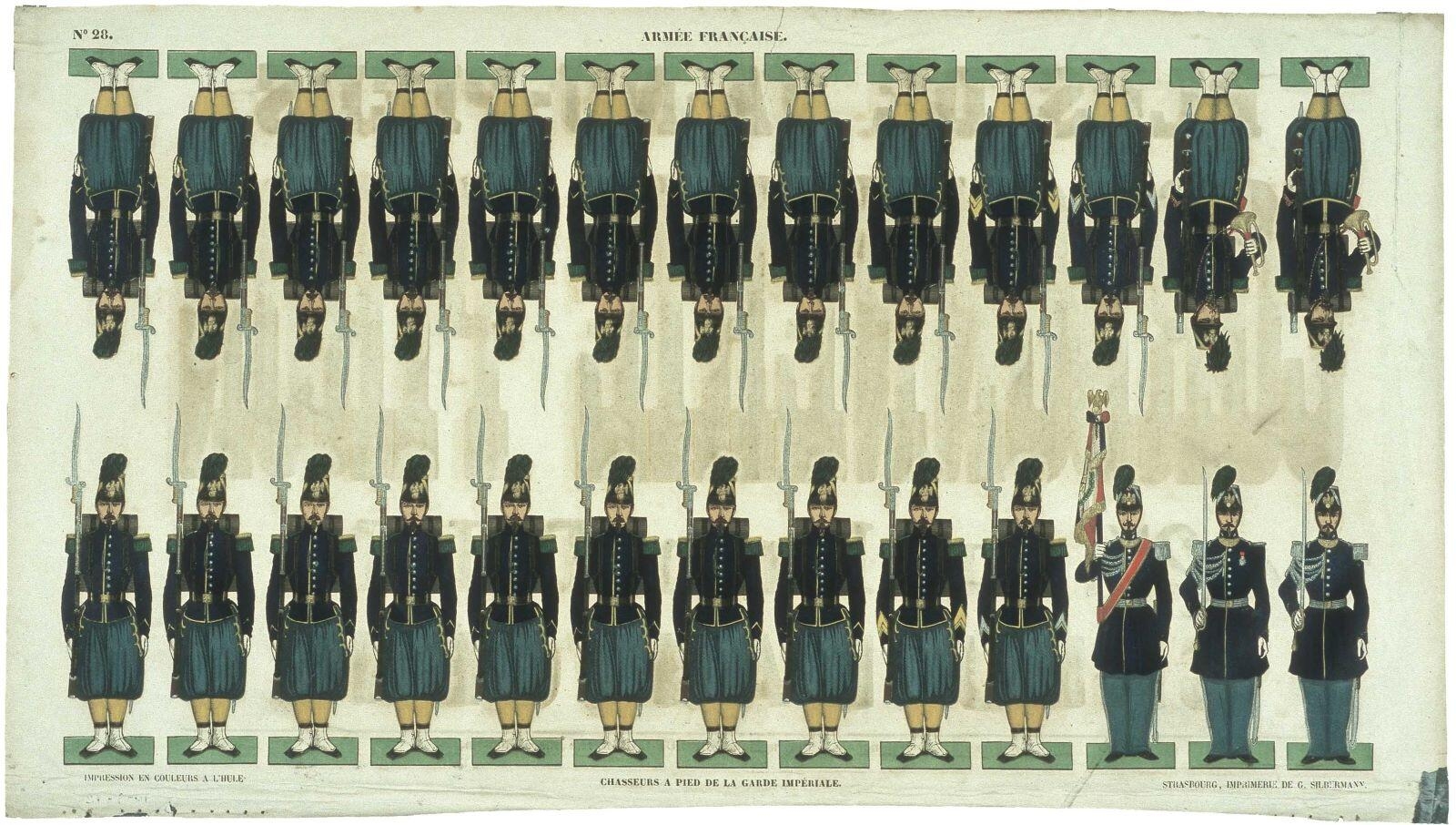 ARMÉE FRANÇAISE. N°28. / CHASSEURS A PIED DE LA GARDE IMPÉRIALE. (titre inscrit)_0