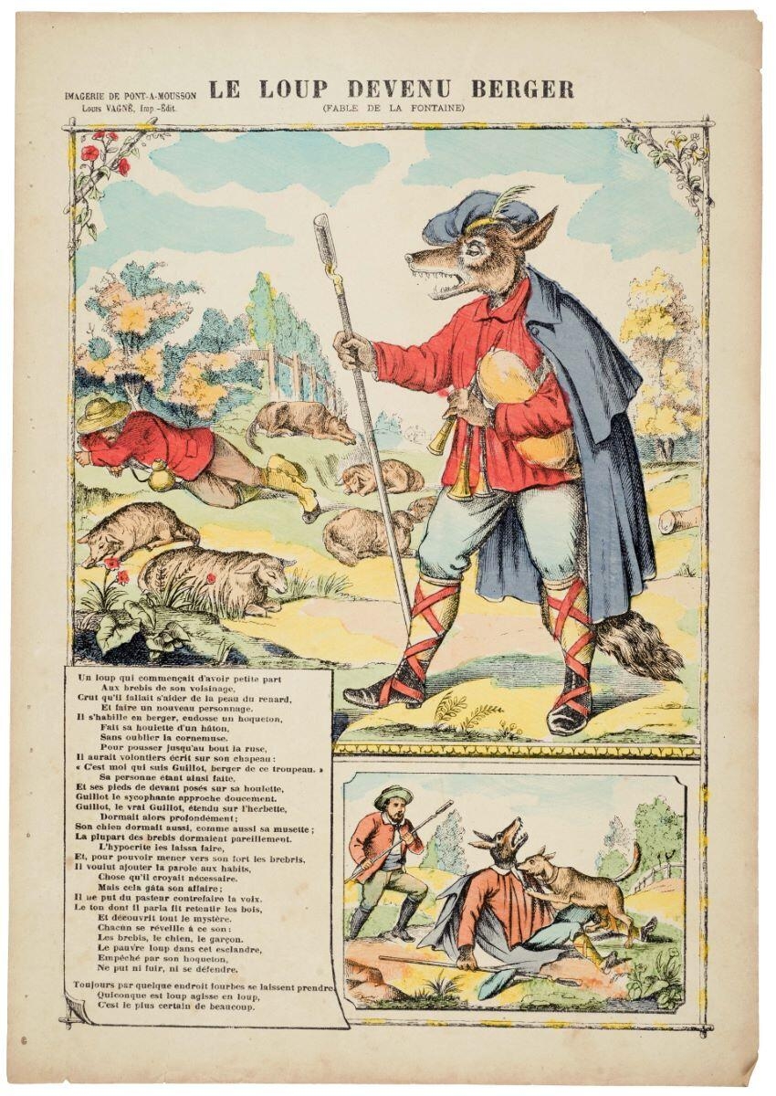 LE LOUP DEVENU BERGER / (FABLE DE LA FONTAINE) (titre inscrit)_0