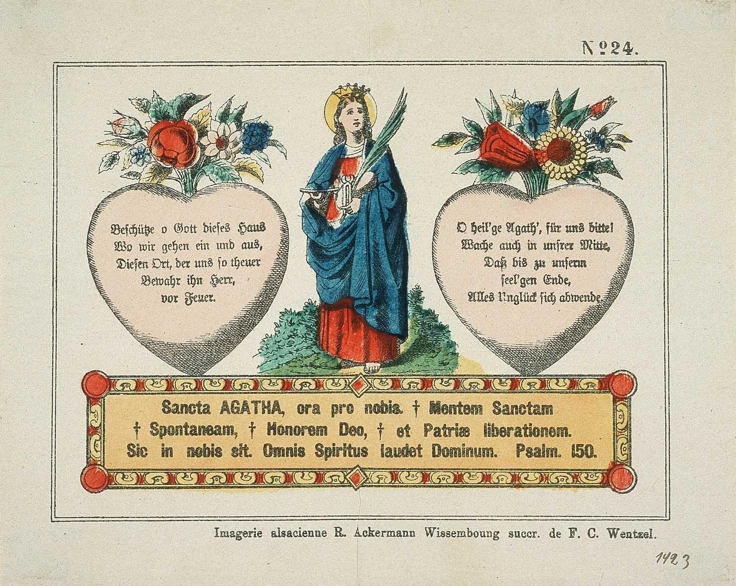 Sainte Agathe (titre factice all., lat.) N°- 24. (titre inscrit)_0