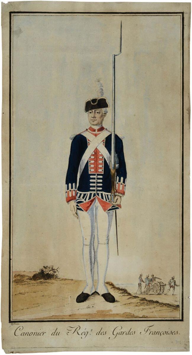 Canonier du Régt. des Gardes Françoises. (titre inscrit)_0