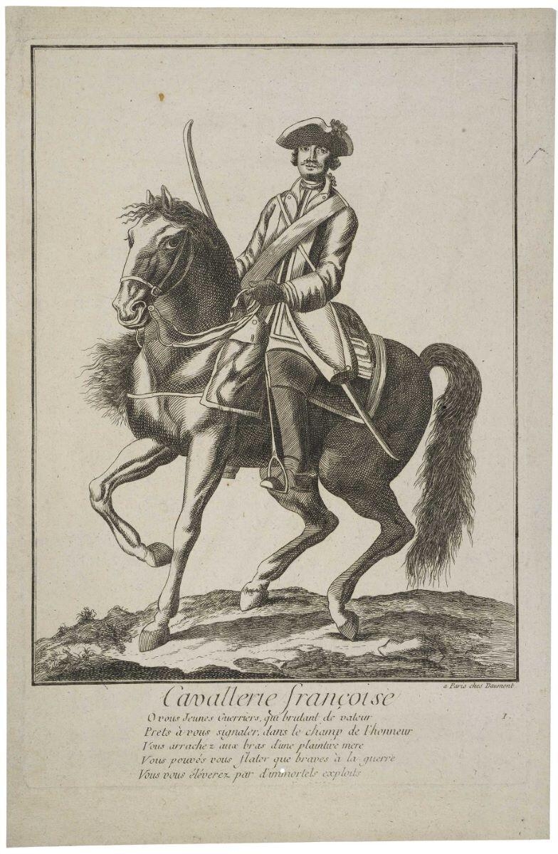 Cavallerie françoise (titre inscrit), Jean-François Daumont, 1740-1768