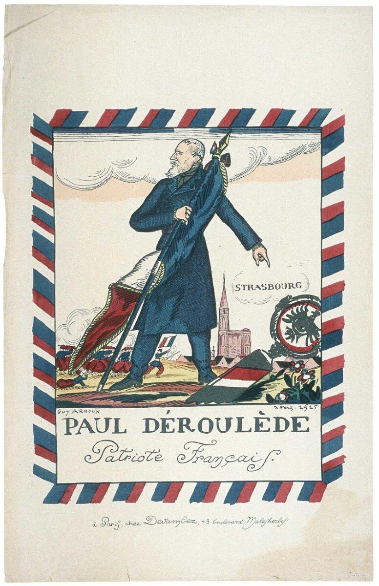 PAUL DÉROULÈDE / Patriote Français. (titre inscrit), Guy Arnoux, 1915