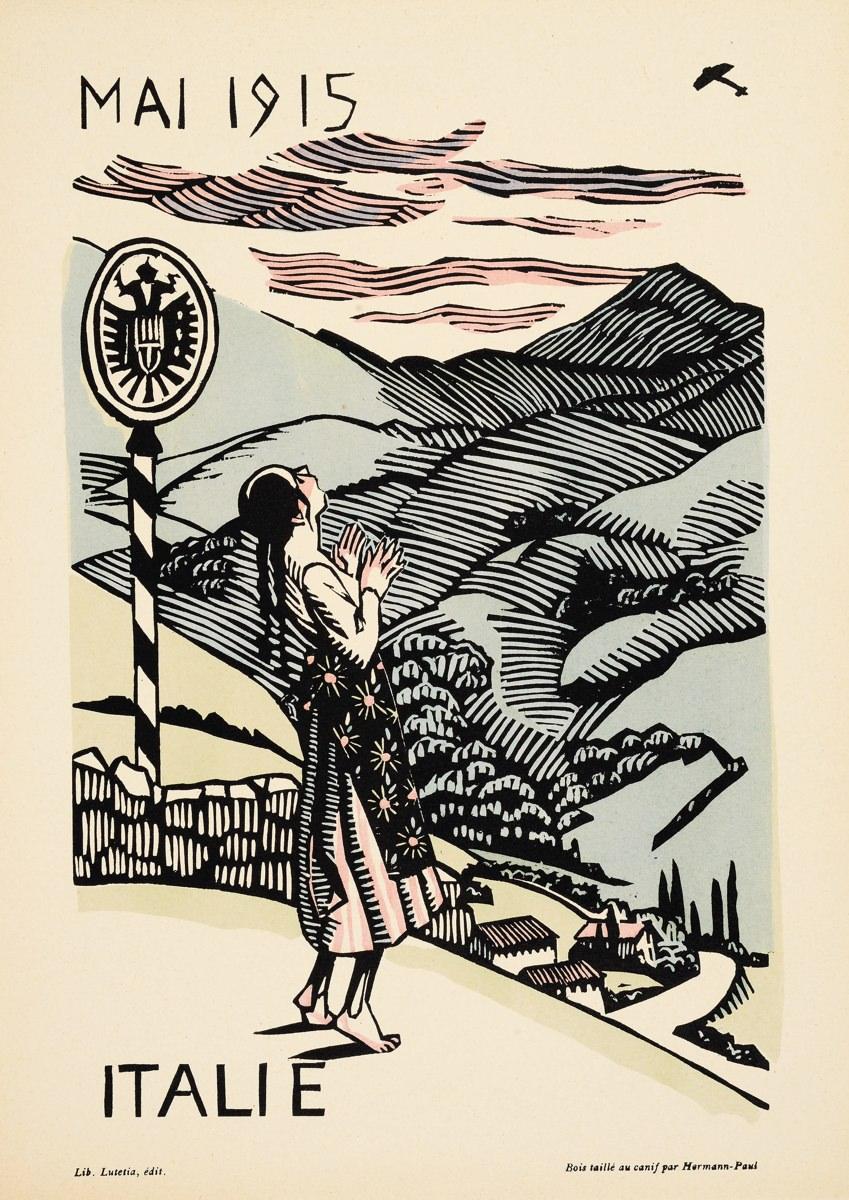 MAI / 1915 / ITALIE (titre inscrit), Hermann-Paul, 1916