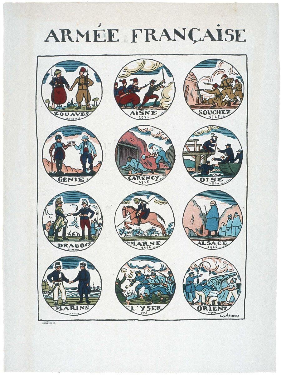 ARMÉE FRANÇAISE (titre inscrit), Guy Arnoux, 1916