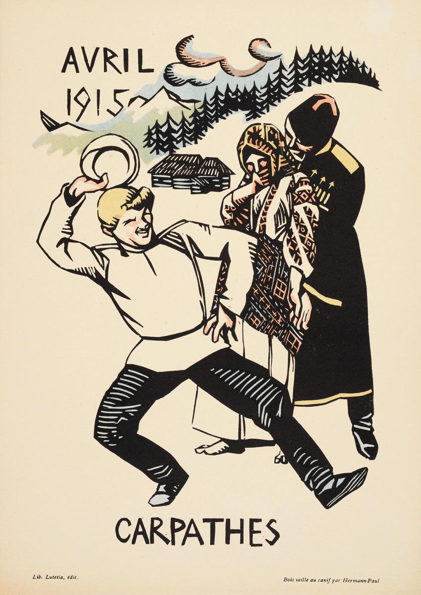 AVRIL / 1915 / CARPATHES (titre inscrit), Hermann-Paul, 1916