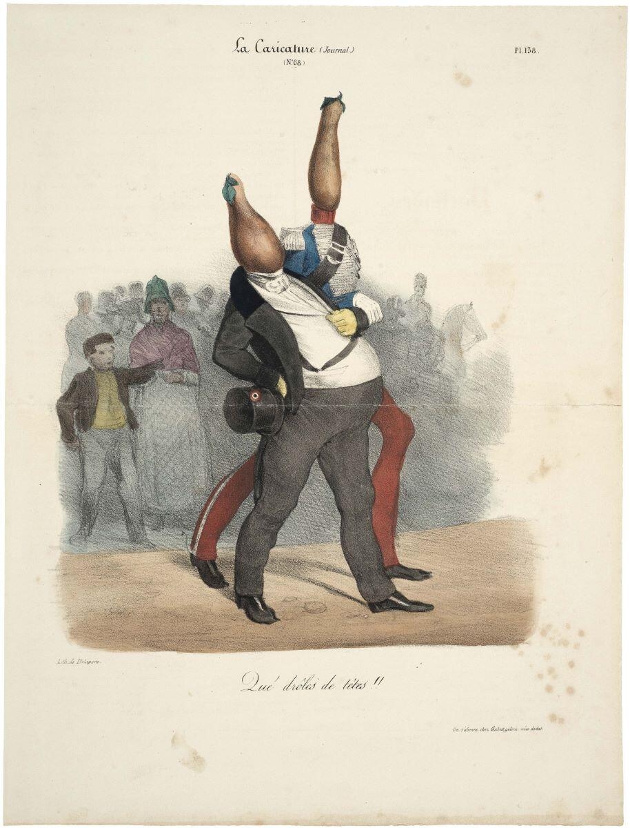 La Caricature (Journal) / N°.68./ Qué drôles de têtes !! Pl. 138. (titre inscrit)_0