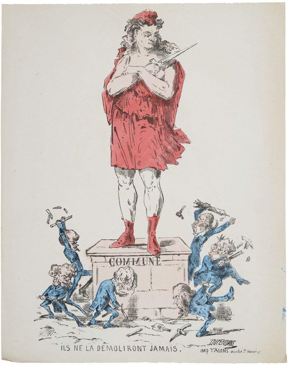 ILS NE LA DÉMOLIRONT JAMAIS. (titre inscrit), Alexandre Dupendant, 1871 de