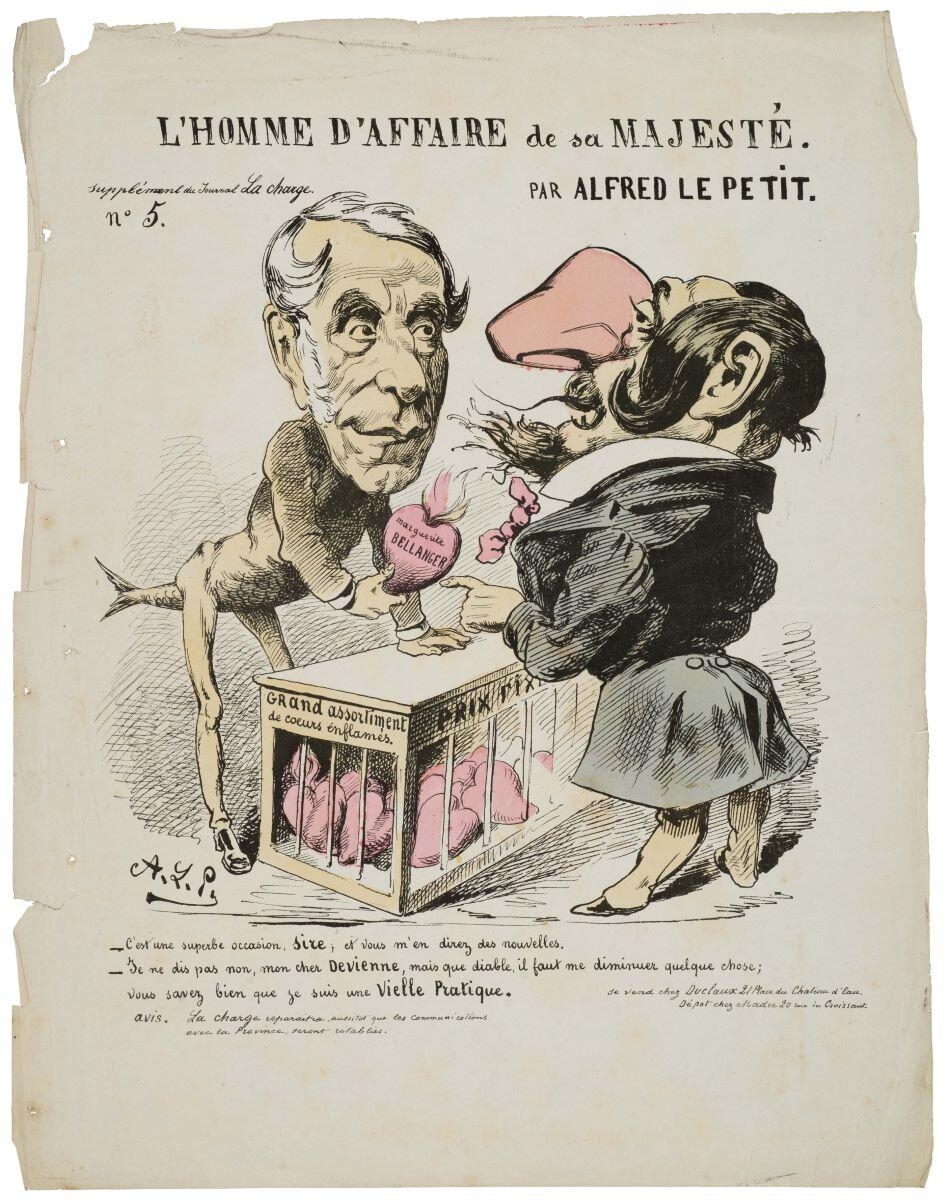 L’HOMME D’AFFAIRE de sa MAJESTÉ. / PAR ALFRED LE PETIT. / supplément du Journal La charge / N° 5. (titre inscrit), Alfred Le Petit, 1871