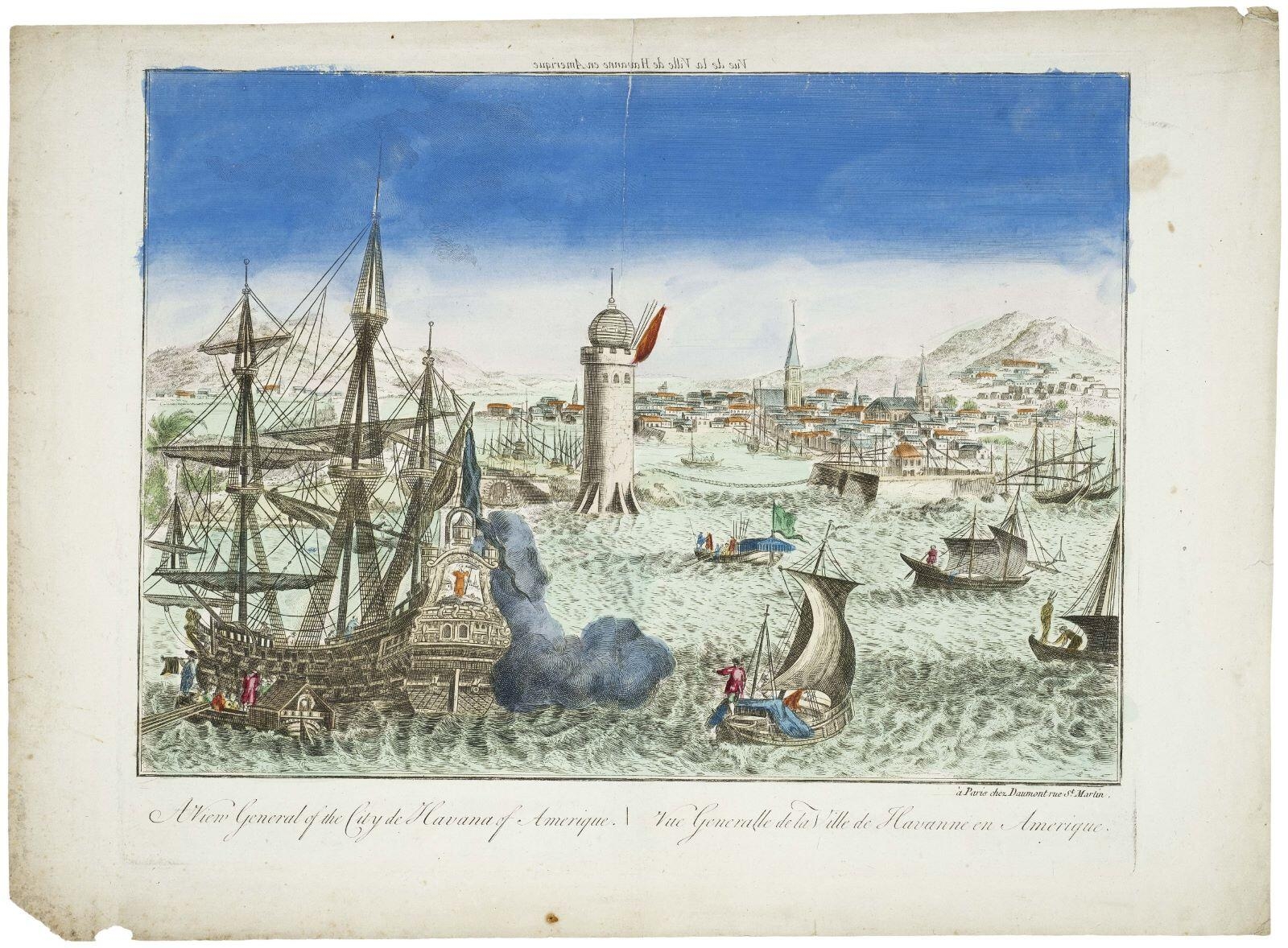 Vue de la Ville de Havanne en Amerique (titre inscrit), Jean-François Daumont, 1740-1768