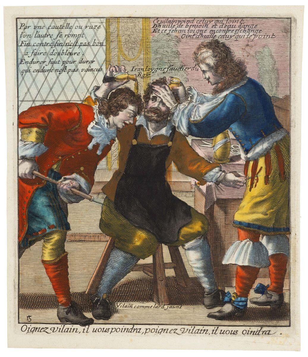 Oignez vilain, il vous poindra Vilain, il vous 15 (titre inscrit), Esme de Boulonnois, 1647-1675