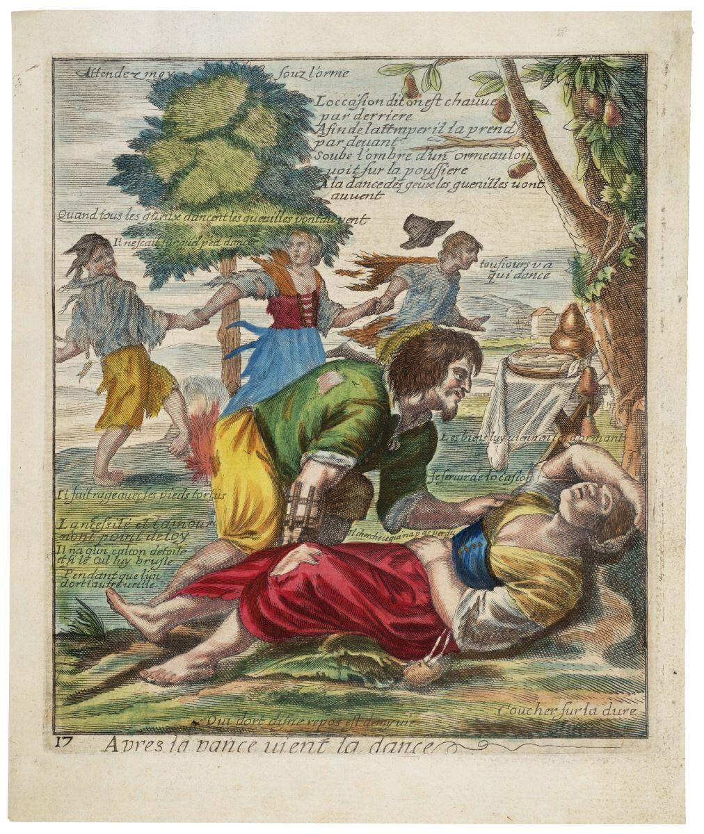 Apres la [p]ance vient la dance 17 (titre inscrit), Esme de Boulonnois, 1647-1675