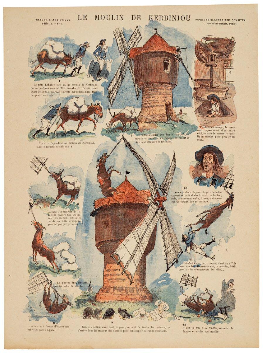 LE MOULIN DE KERBINIOU (titre inscrit), Albert Robida, 1897 dépôt légal