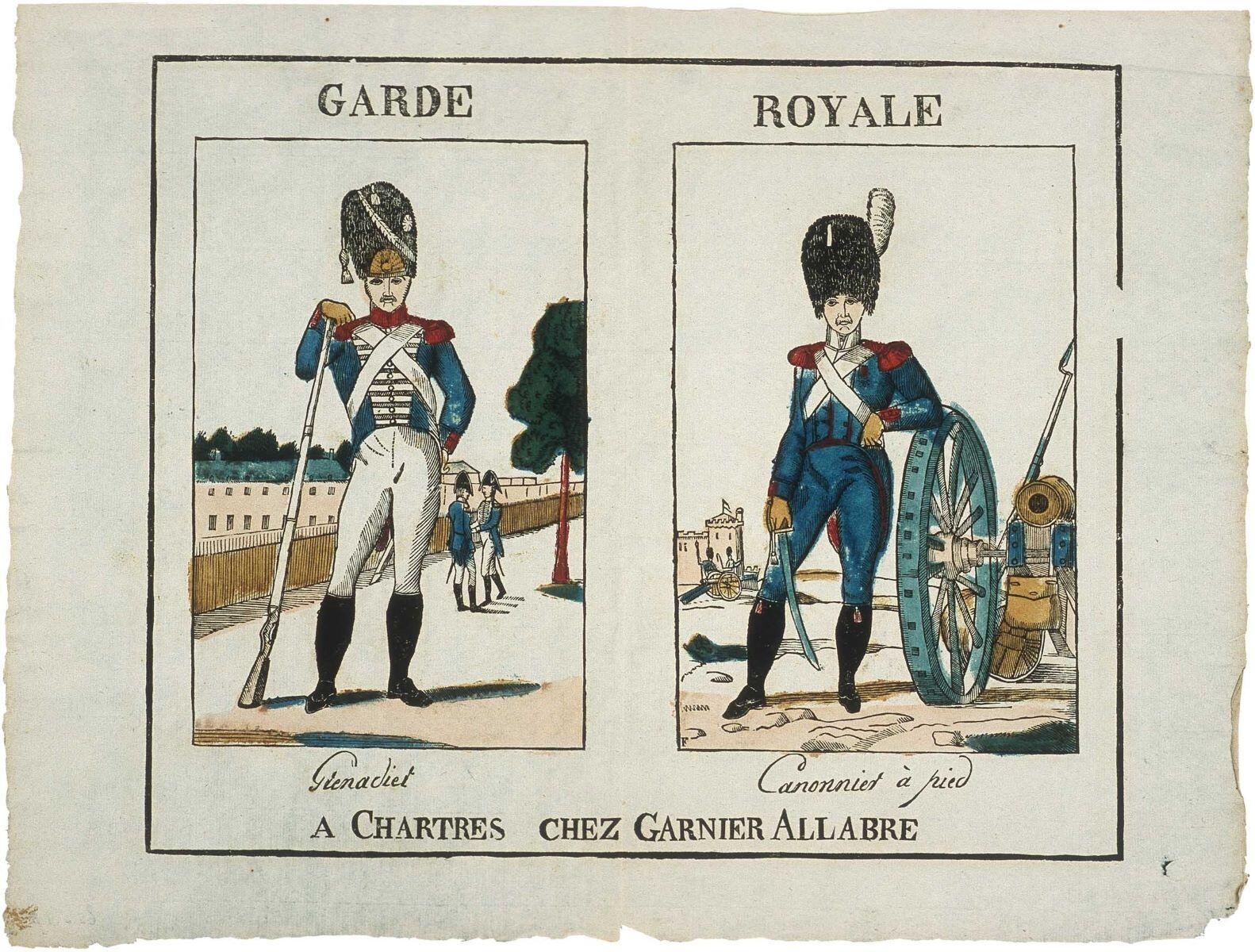 GARDE ROYALE / Grenadier Canonnier à pied (titre inscrit)_0