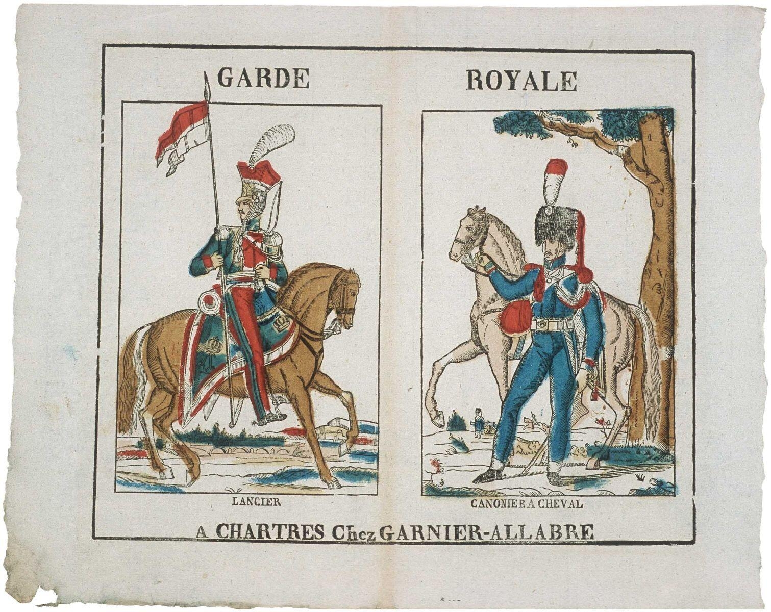 GARDE ROYALE / LANCIER CANONIER A CHEVAL (titre inscrit)_0