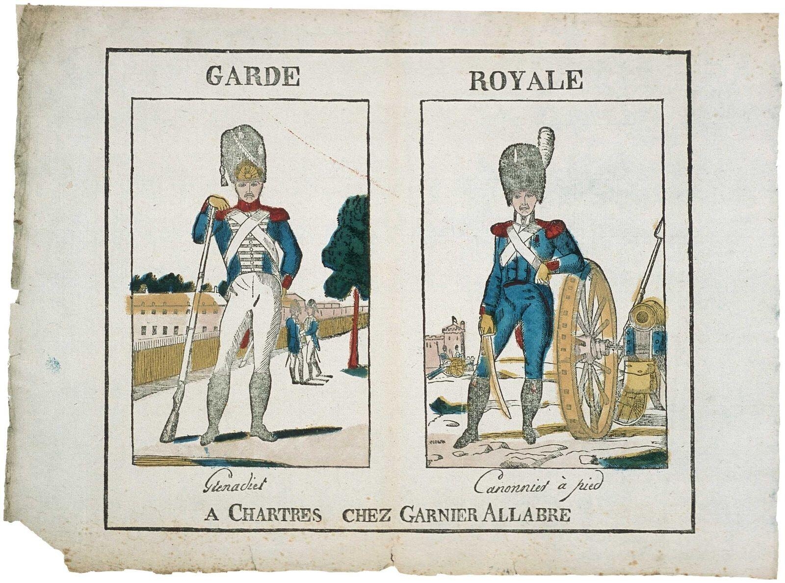GARDE ROYALE / Grenadier Canonnier à pied (titre inscrit)_0