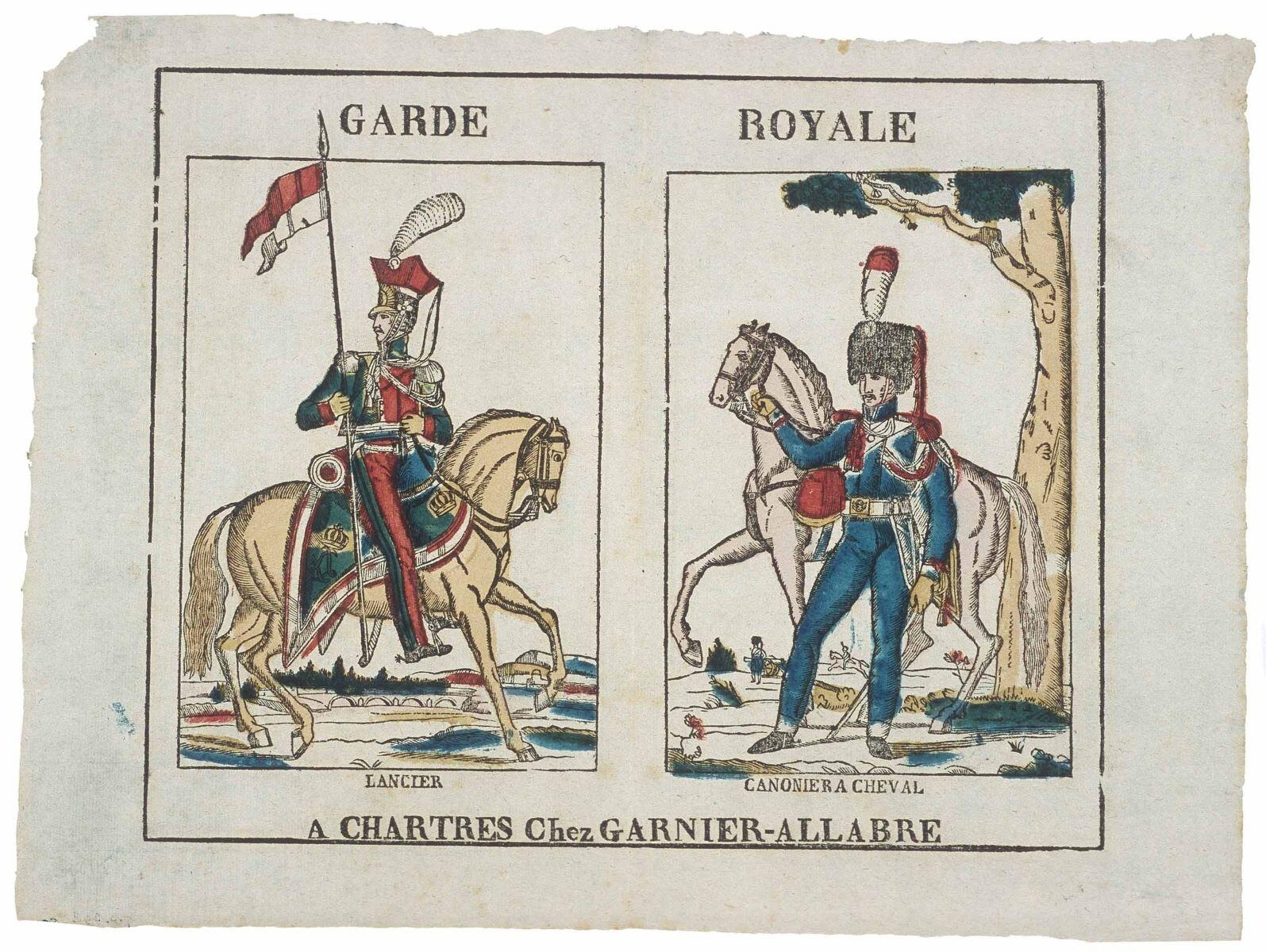 GARDE ROYALE / LANCIER CANONIER A CHEVAL (titre inscrit)_0
