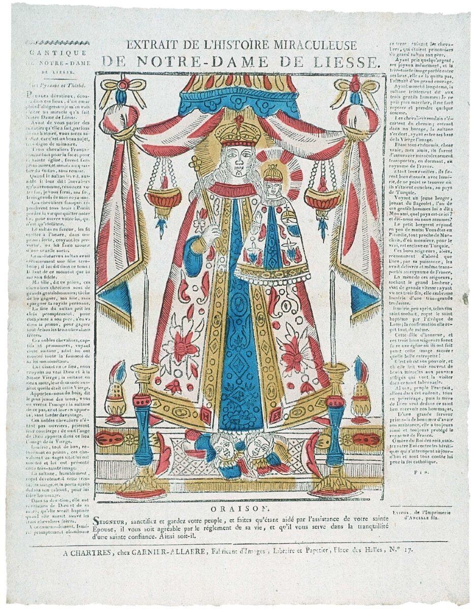 EXTRAIT DE L’HISTOIRE MIRACULEUSE / DE NOTRE-DAME DE LIESSE. (titre inscrit)_0