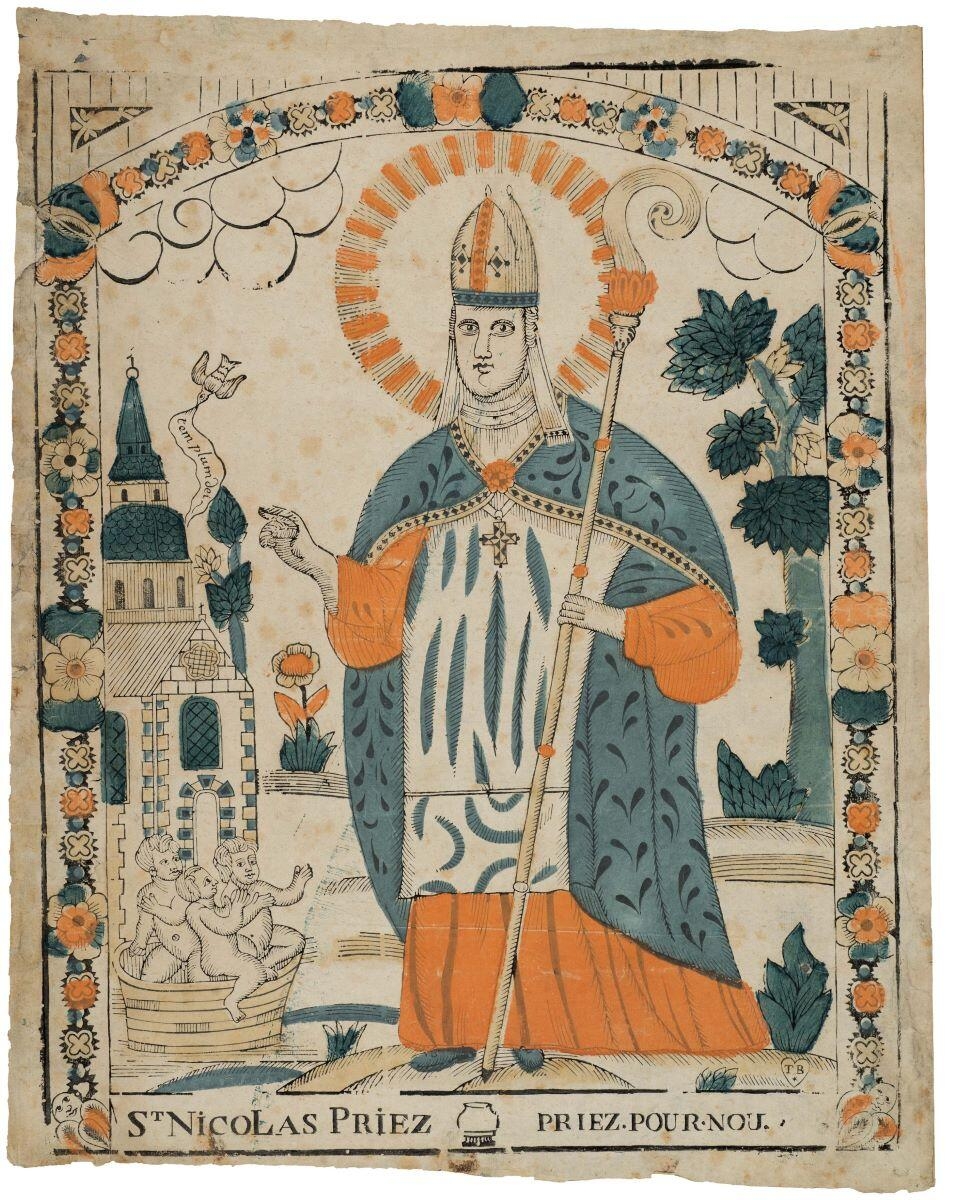 ST NICOLAS PRIEZ PRIEZ . POUR . NOUS (titre inscrit), Thomas Blin, 1765-1828