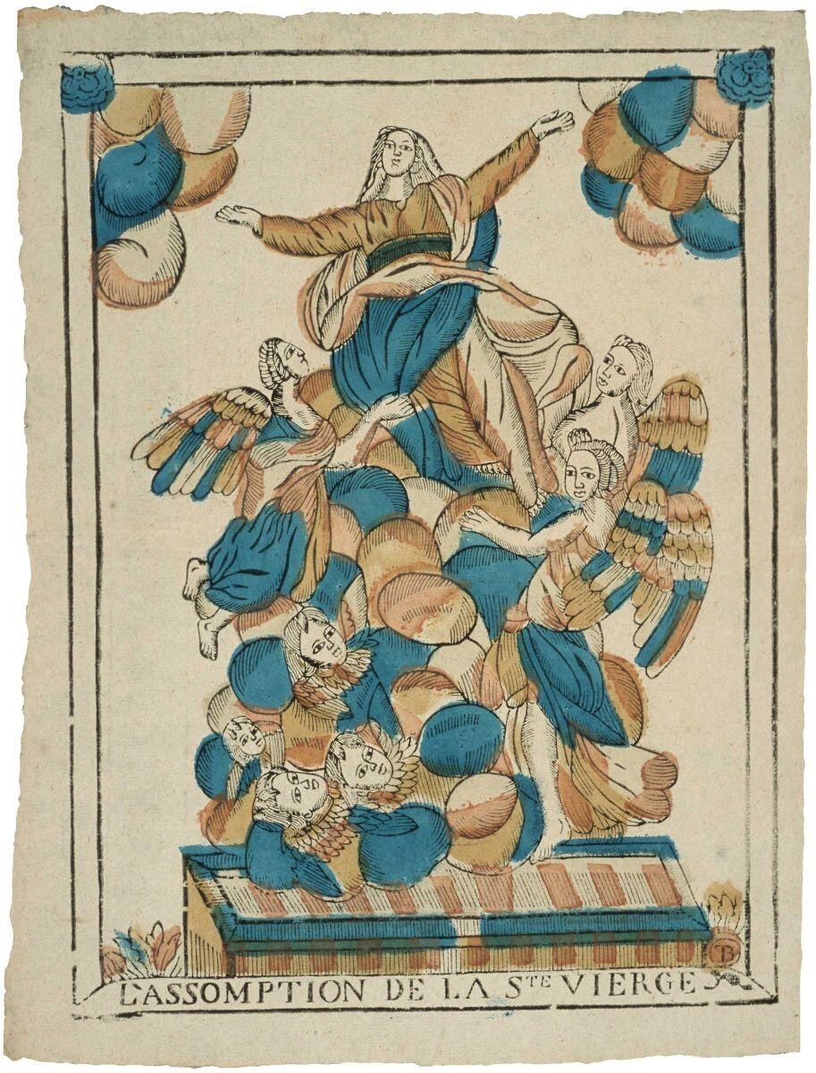 L’ASSOMPTION DE LA STE VIERGE (titre inscrit), Thomas Blin, 1773-1828