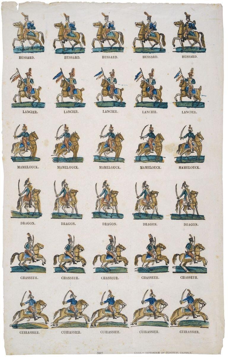 HUSSARD / LANCIER / MAMELOUCK / DRAGON / CHASSEUR / CUIRASSIER. 507 (titre inscrit)_0
