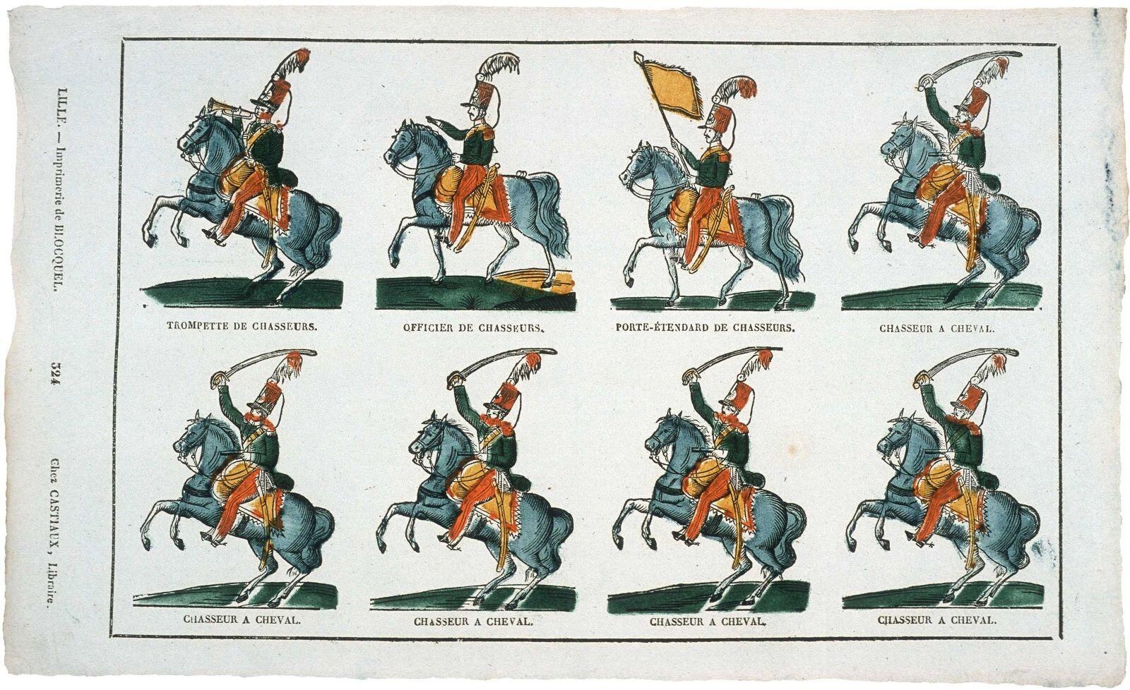 TROMPETTES DE CHASSEURS. ... CHASSEUR A CHEVAL. 324 (titre inscrit)_0
