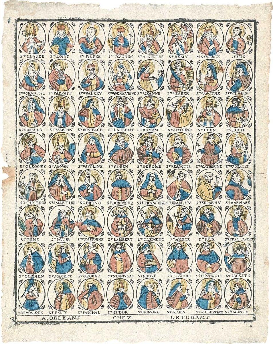 galerie religieuse (titre factice), Jean-Baptiste Letourmy, 1775-1800