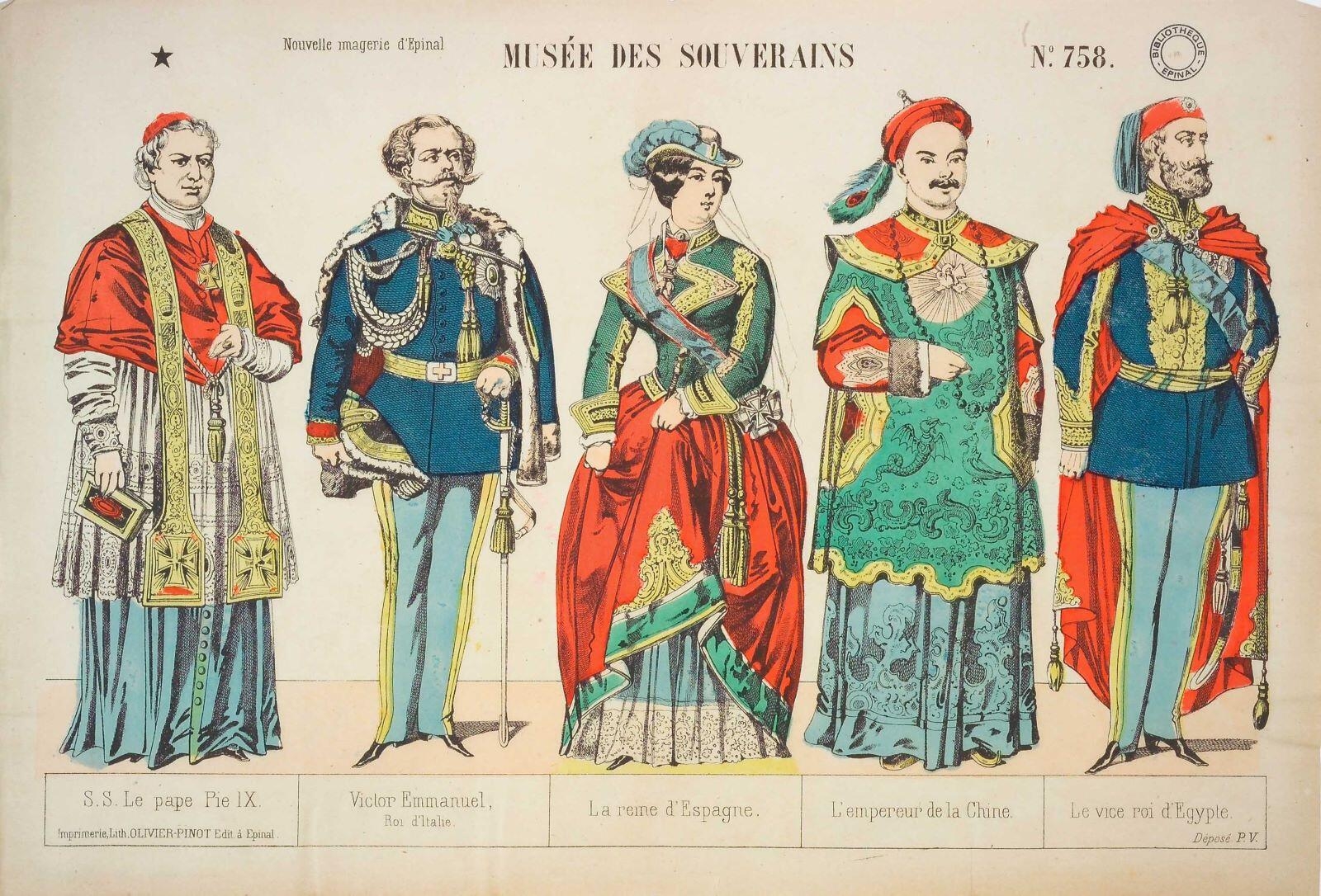 MUSÉE DES SOUVERAINS N°758. (titre inscrit), Disdéri, 1875-1888