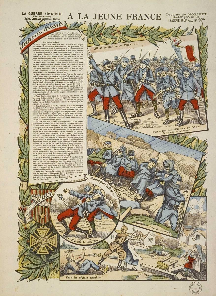 A LA JEUNE FRANCE (titre inscrit), Louis Georges Albert Morinet, 1915