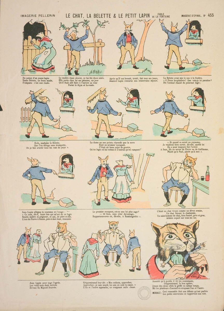 LE CHAT, LA BELETTE & LE PETIT LAPIN FABLE DE LA FONTAINE (titre inscrit)_0