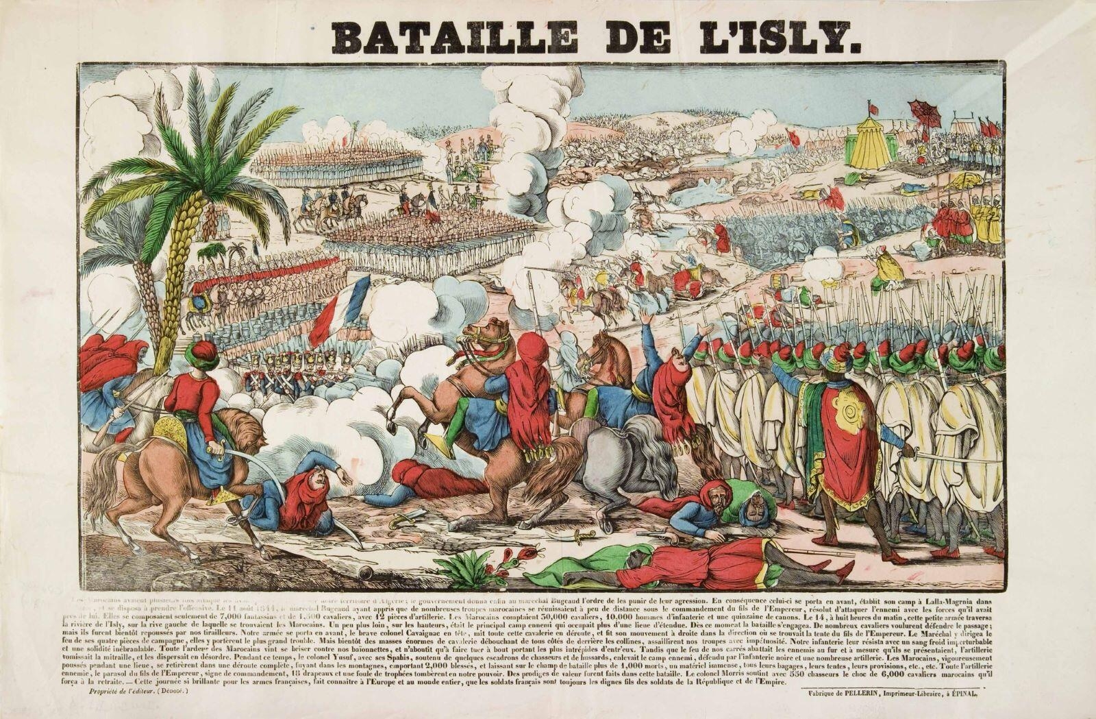 BATAILLE DE L'ISLY. (titre inscrit), Jean-Baptiste Vanson, 1844 dépôt légal