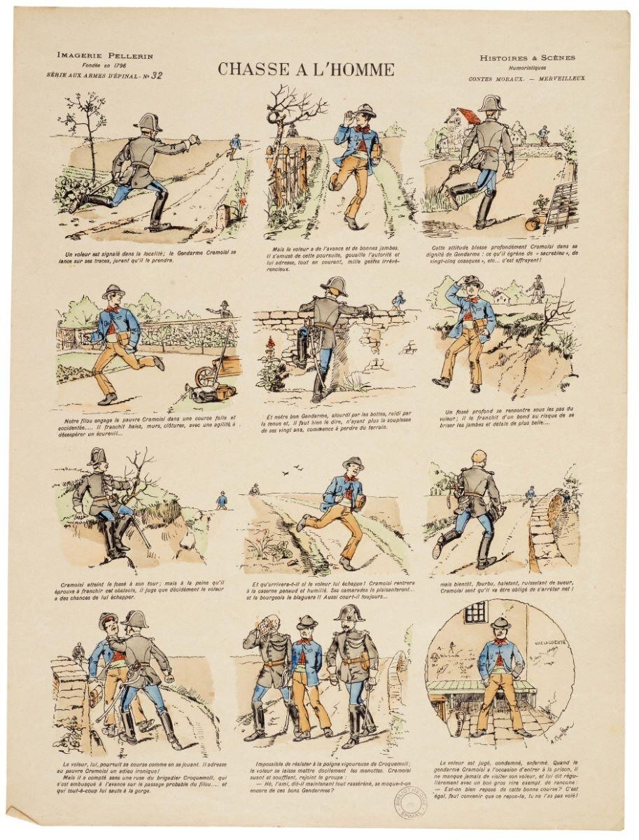CHASSE A L'HOMME (titre inscrit), Alfred Chauffour, 1891 dépôt légal