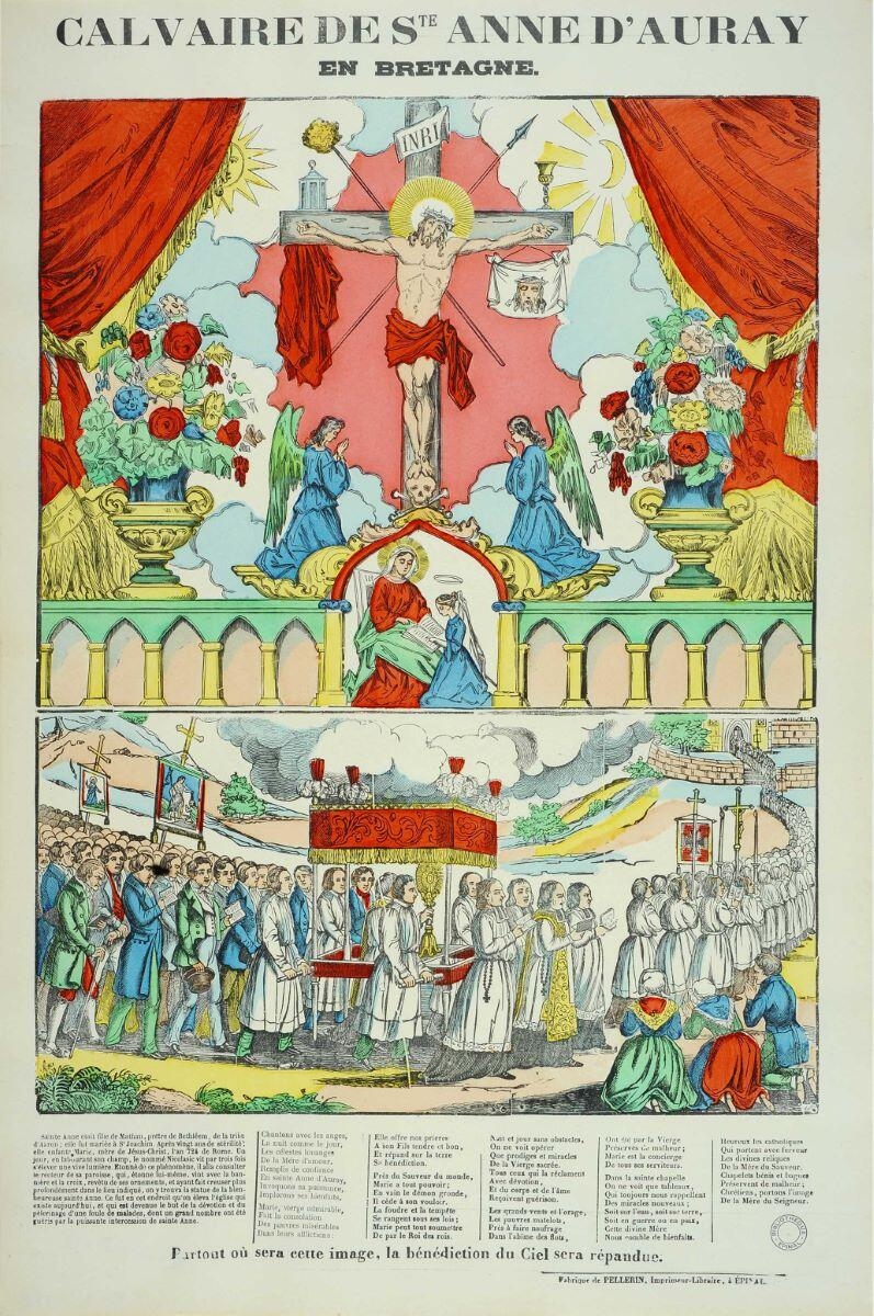 CALVAIRE DE STE ANNE D'AURAY / EN BRETAGNE. (titre inscrit), Pellerin, 1852 dépôt légal