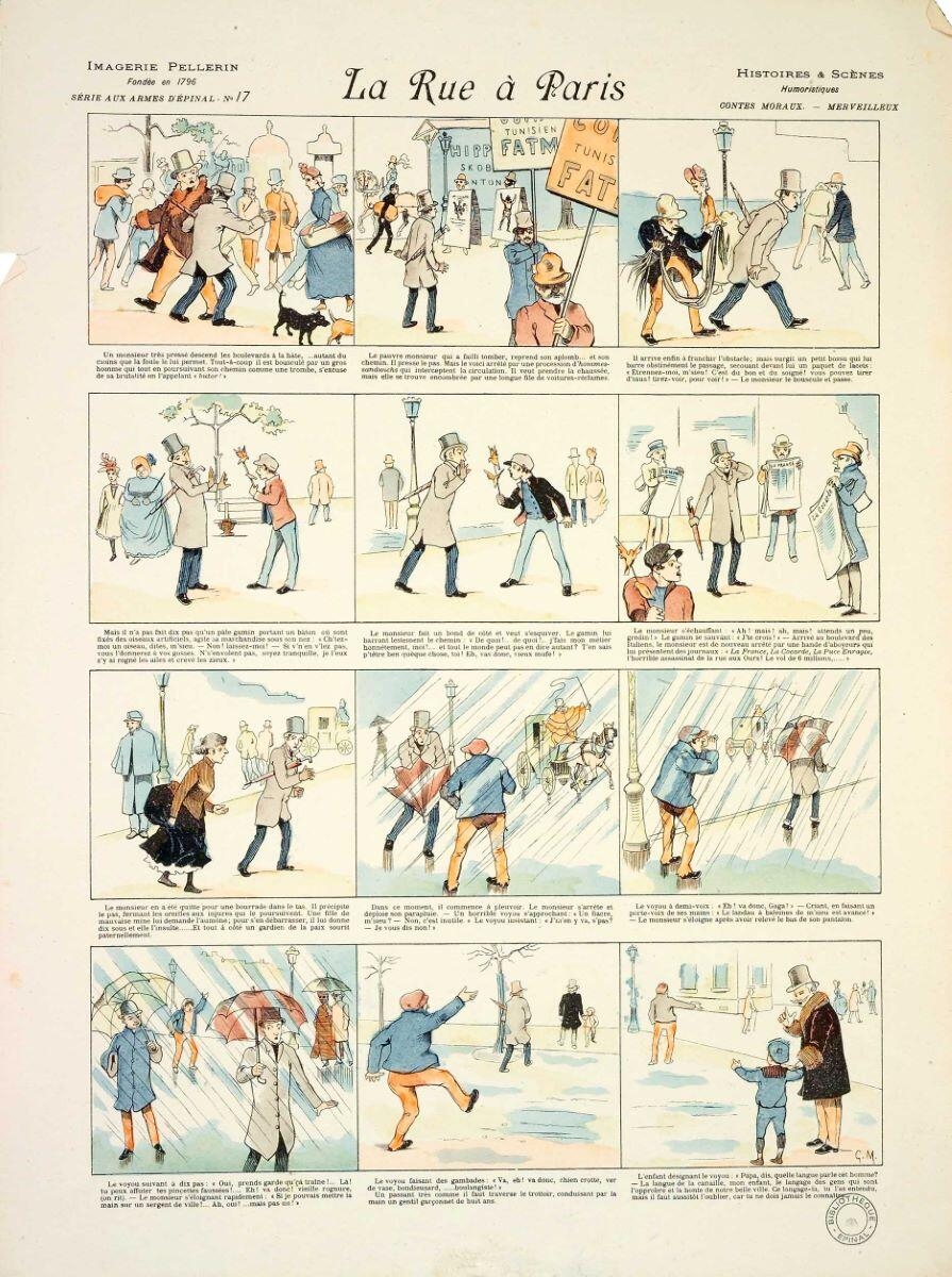 La Rue à Paris (titre inscrit), Georges Meunier, 1891 dépôt légal