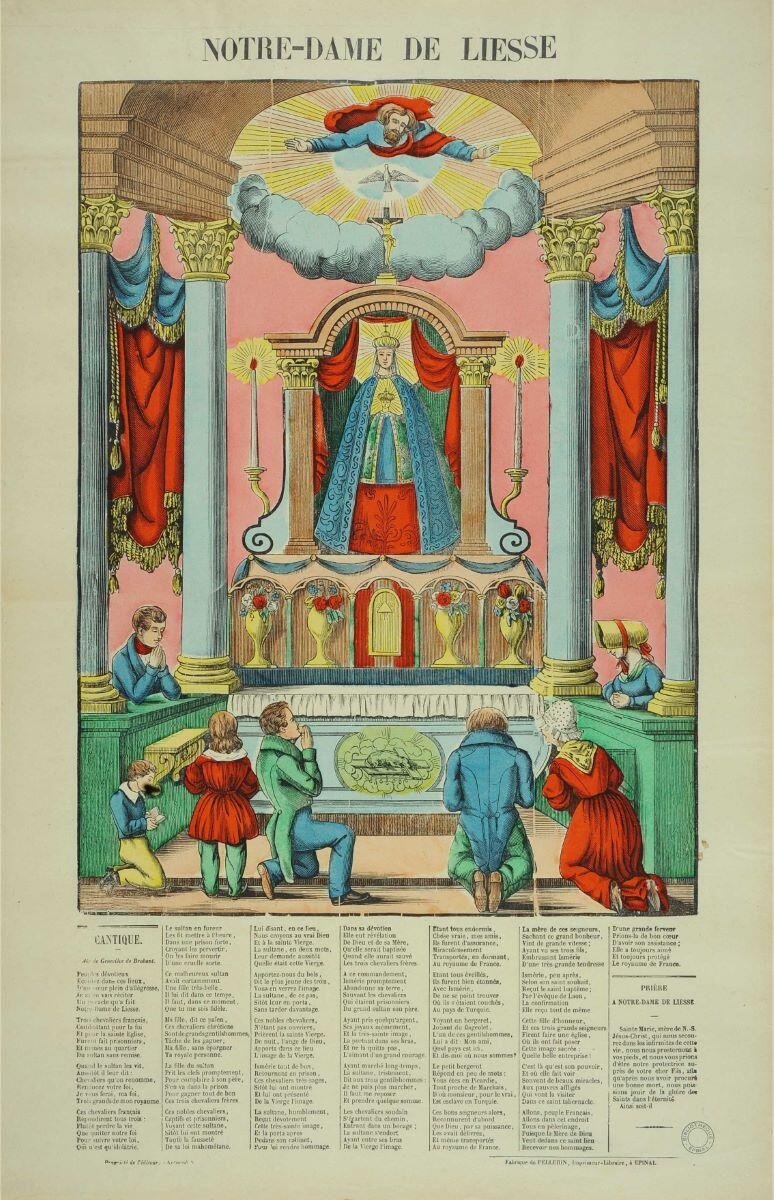 NOTRE-DAME DE LIESSE (titre inscrit), Pellerin, 1852 dépôt légal