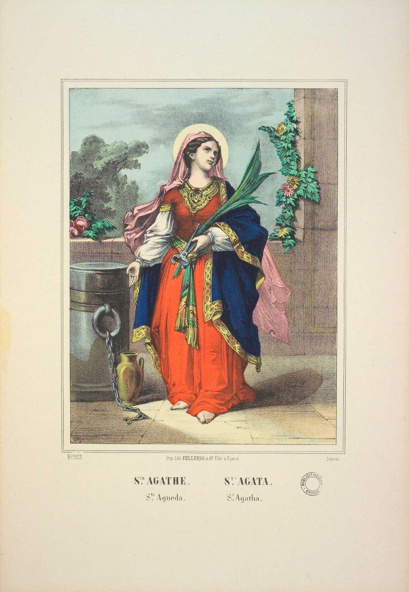 STE. AGATHE. (titre inscrit, fr., it., esp., angl.)_0