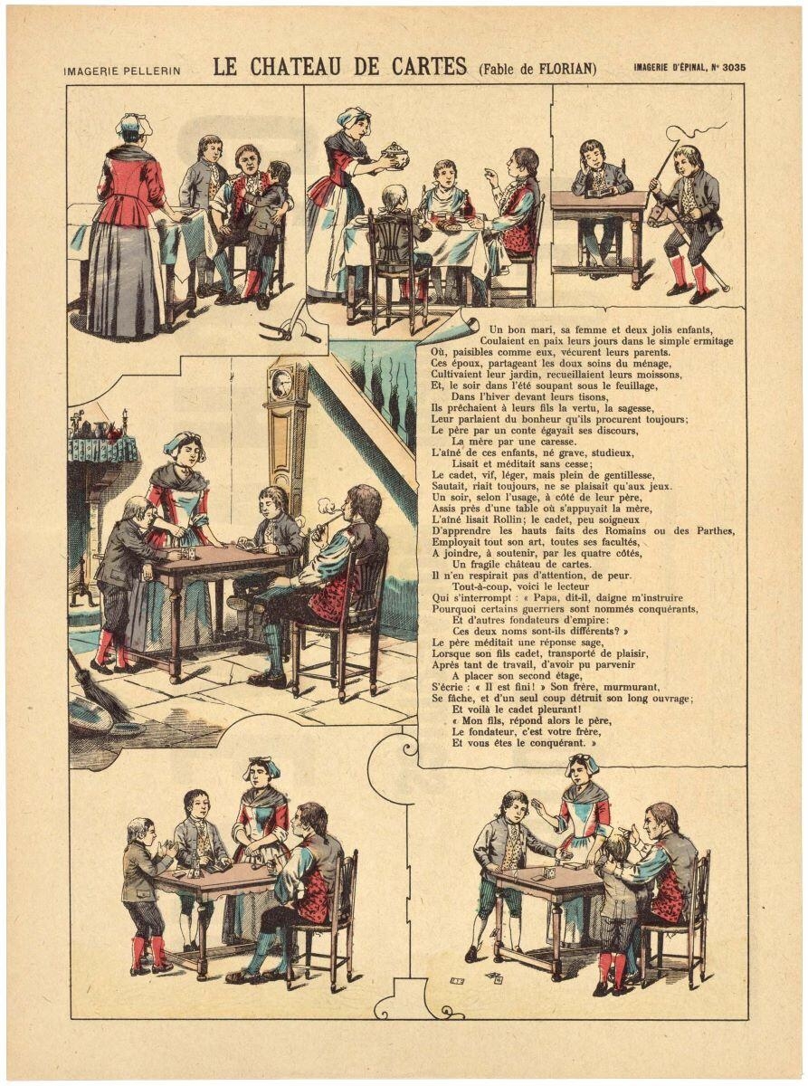 LE CHATEAU DE CARTES (Fable de FLORIAN) (titre inscrit)_0