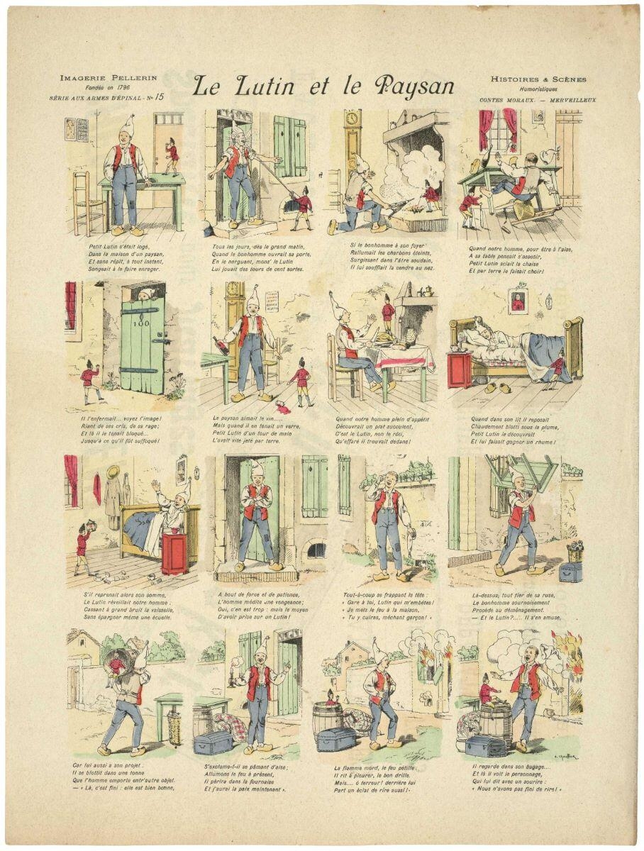 Le Lutin et le Paysan (titre inscrit), Alfred Chauffour, 1890 dépôt légal