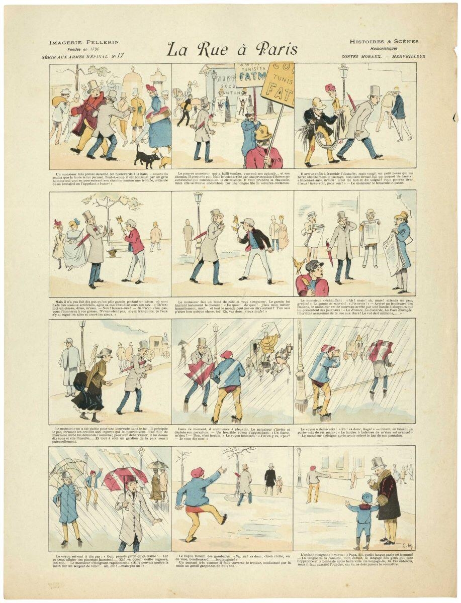 La Rue à Paris (titre inscrit), Georges Meunier, 1891 dépôt légal