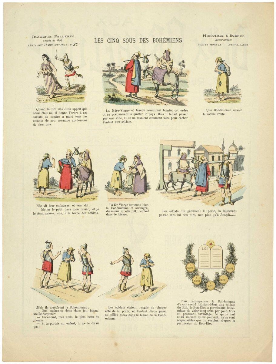 LES CINQ SOUS DES BOHÉMIENS (titre inscrit), Bernard, 1890 dépôt légal