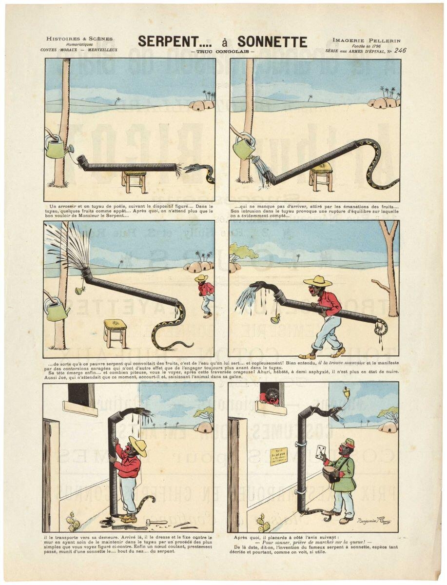 SERPENT... à SONNETTE / - TRUC CONGOLAIS - (titre inscrit), Benjamin Rabier, 1898